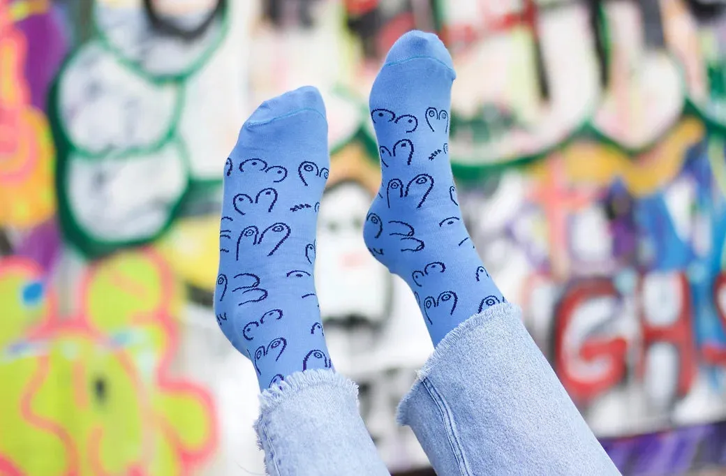 Socks - Tits Blue