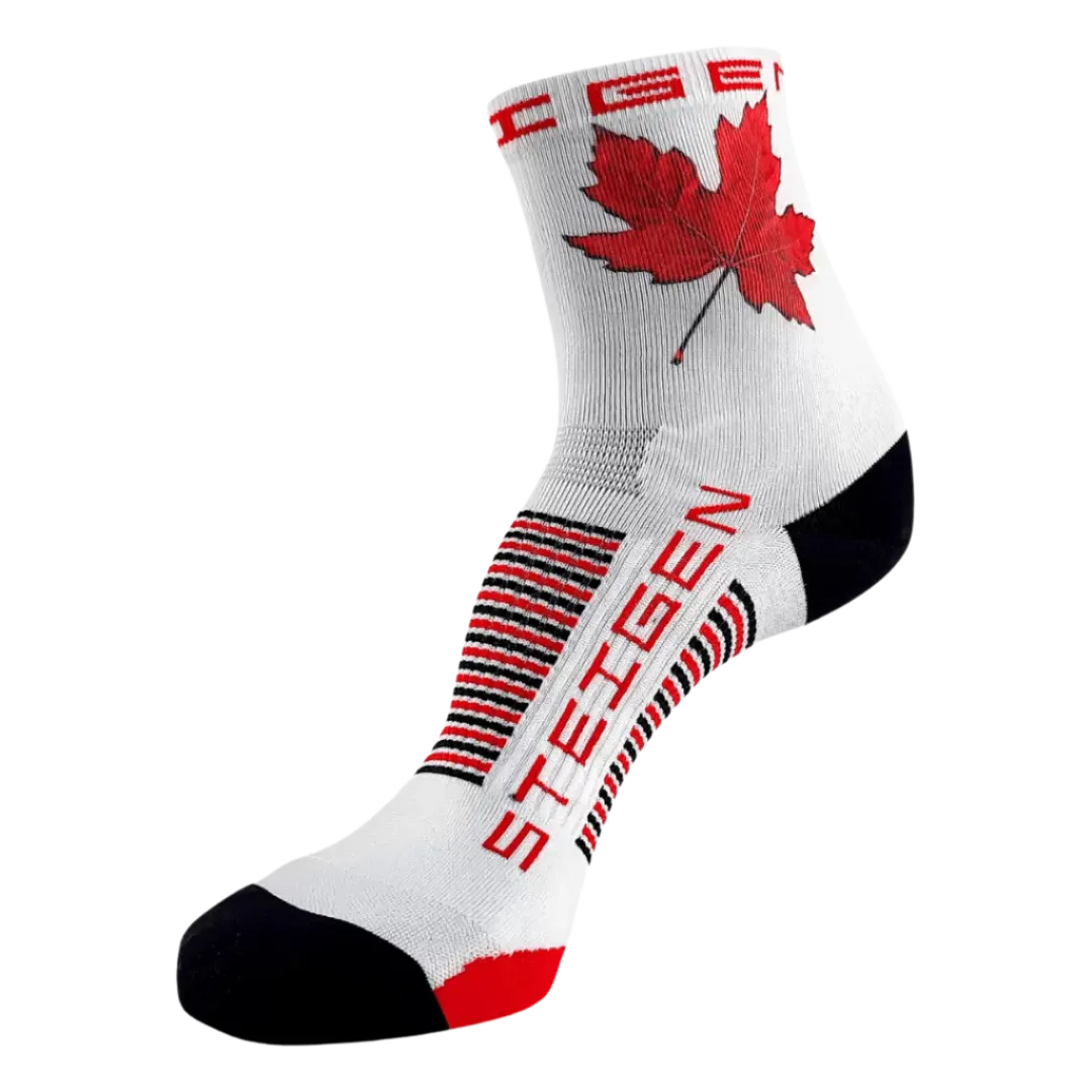 Steigen - Half Length Running Socks - Maple Leaf