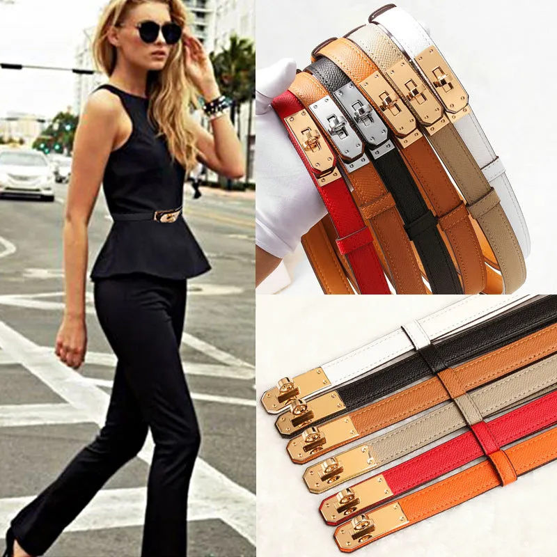 Thin Belt Women's Clothes Summer Decoration with Skirt Waist Trimming Versatile Belt