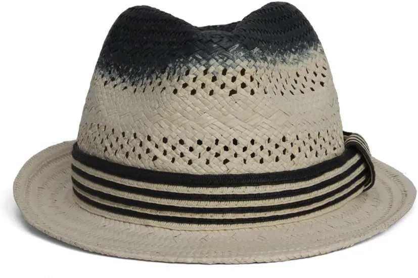 TOP HEADWEAR Two-Tone Classic Band Fedora