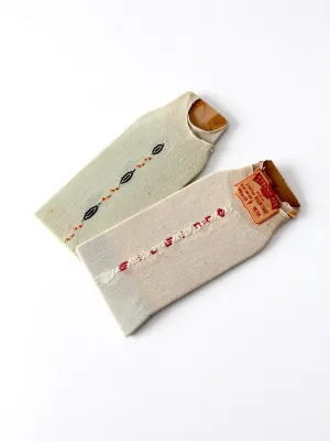 vintage pair of socks - set of 2