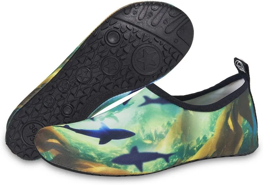 WateLves Womens and Mens Kids Water Shoes Barefoot Quick-Dry Aqua Socks for Beach Swim Surf Yoga Exercise
