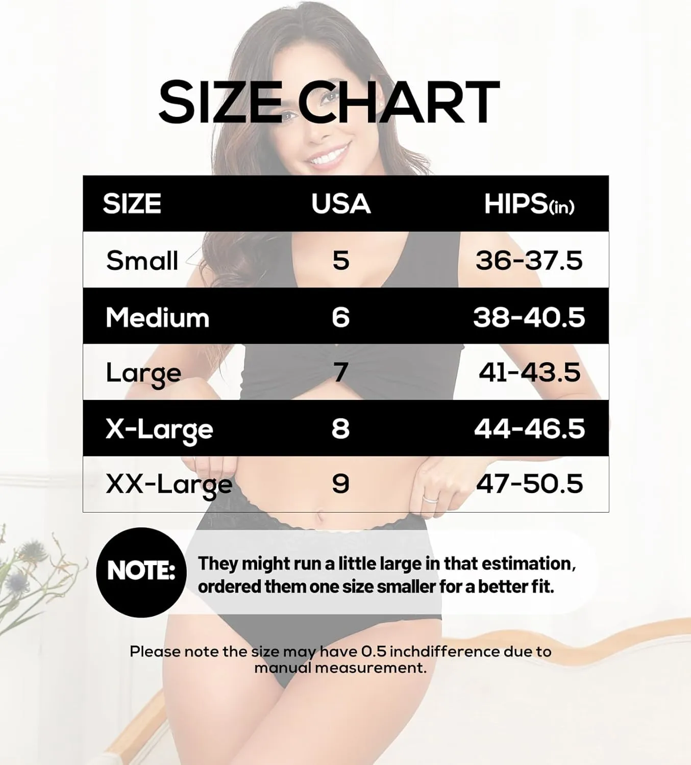 Wealurre Womens Underwear Cotton Bikini Panties for Women High Waisted Lace Hipster Stretch Briefs for Ladies 5 Pack